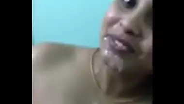 Cum Shot Decorating Chubby Randi?s Face